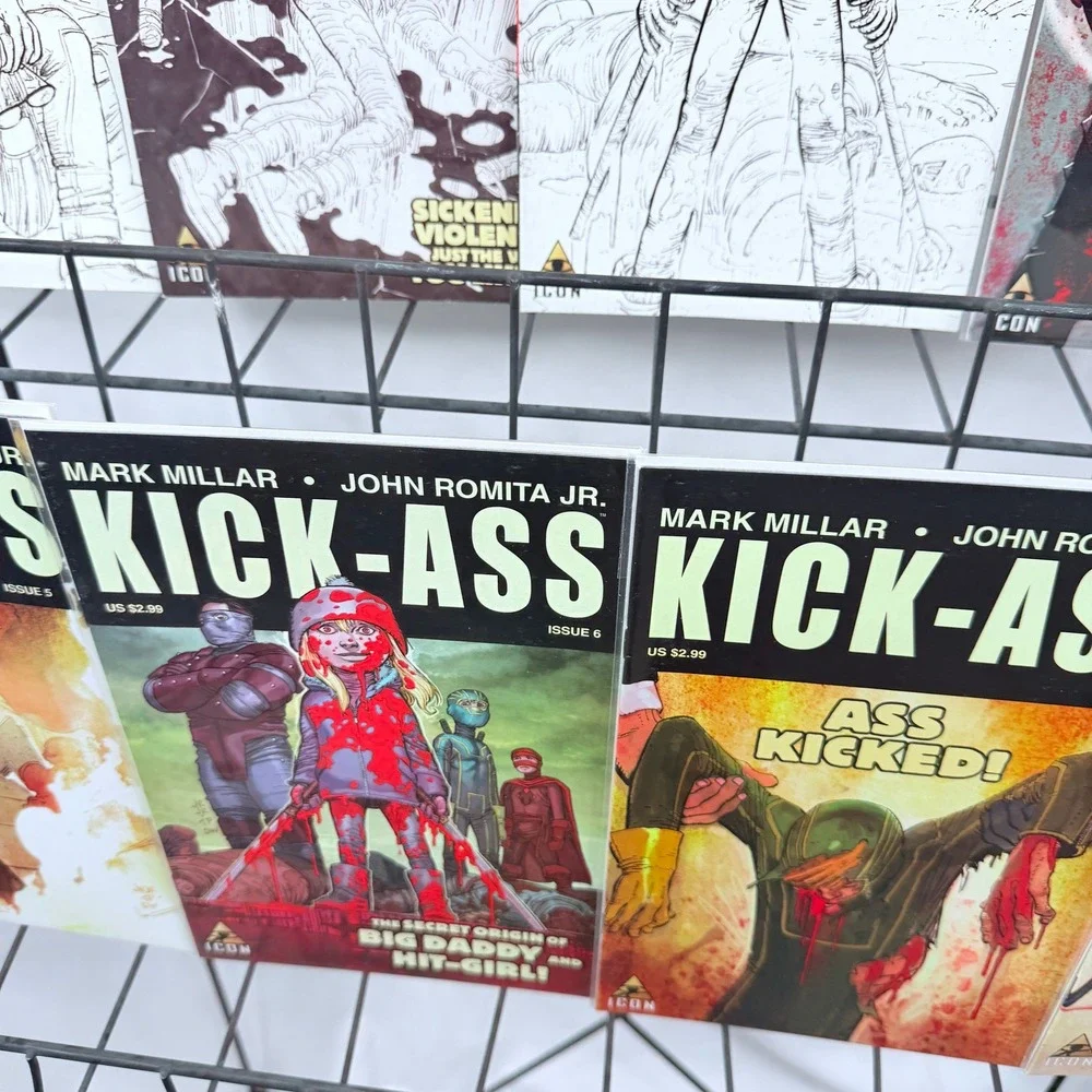 Kick-Ass 1-3 3rd prints 4-8 lot Mark Millar John Romita Jr Icon Marvel Variant